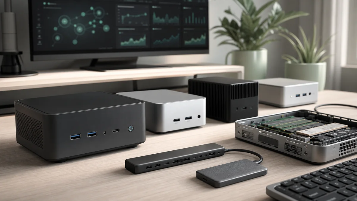 Comparatif achat de mini PC pour IA locale avec RAM, SSD et accessoires