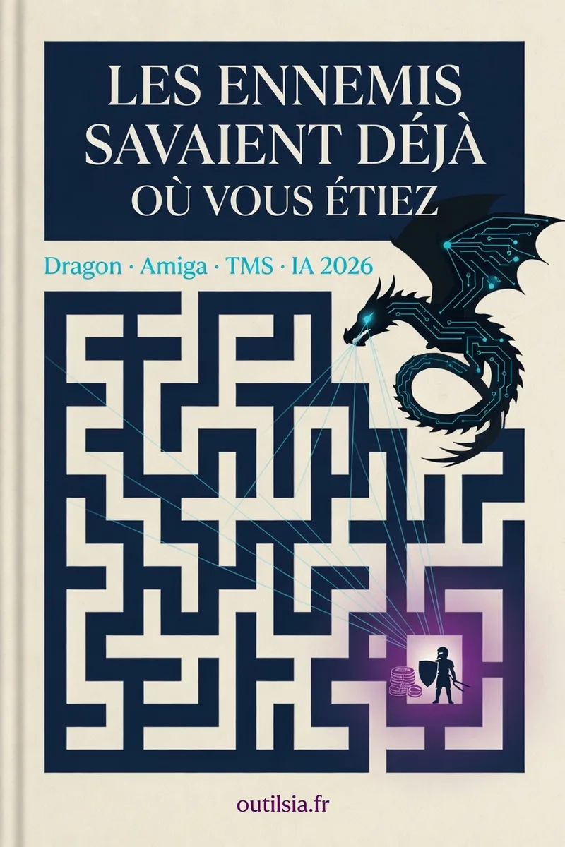 Couverture du livre « Les ennemis savaient déjà où vous étiez » — un dragon dans un labyrinthe